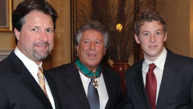 Tre generazioni di Andretti, in un’immagine del 2006: Michael, Mario e Marco