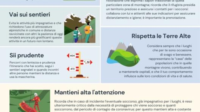 Club Alpino Italiano: raccomandazioni per riprendere l’attività in montagna
