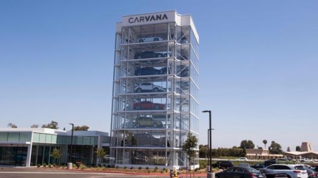La sede di Carvana a Huntington Beach in California. Afp
