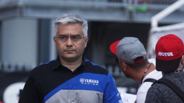 Il manager della Yamaha, Andrea Dosoli, a Misano l’anno scorso (LaPresse)