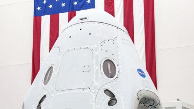 La capsula Dragon che ospiterà gli astronauti