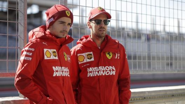 Charles Leclerc, 22 anni, e Sebastian Vettel, 34, piloti Ferrari. AP