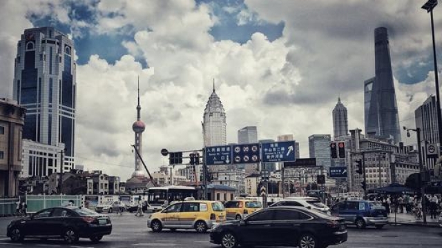 Uno scorcio delle strade di Shanghai
