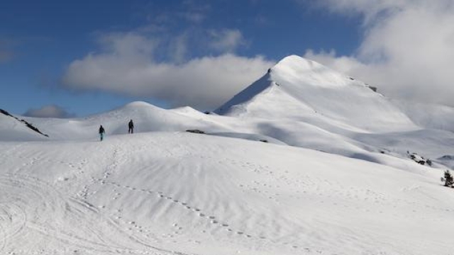 Panorama invernale sul Monte Sodadura, in Lombardia. Masperi