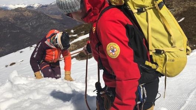 Intervento in montagna del Corpo Nazionale Soccorso Alpino e Speleologico