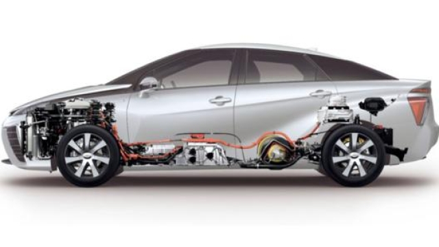 La Mirai, auto a idrogeno di Toyota