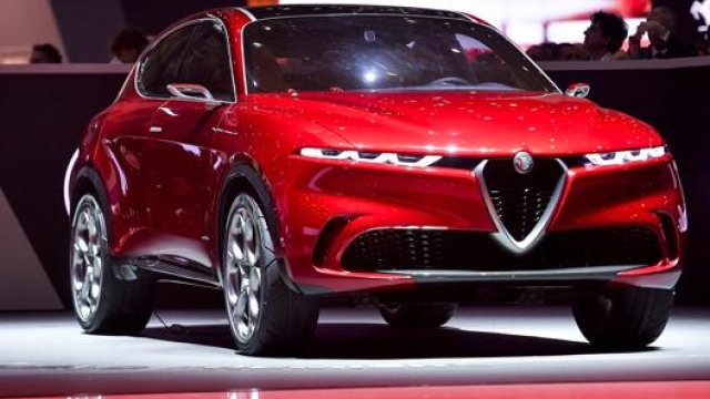La concept dell'Alfa Romeo Tonale esposta al salone di Ginevra del 2019. LaPresse