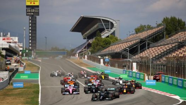 La partenza del GP di Spagna 2020