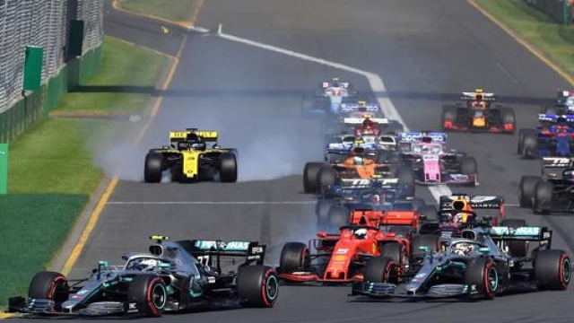Il via del GP di Australia 2019. Afp