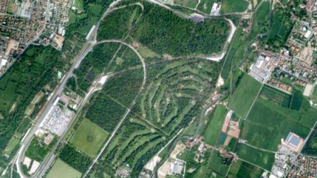 Veduta aerea dell'autodromo di Monza