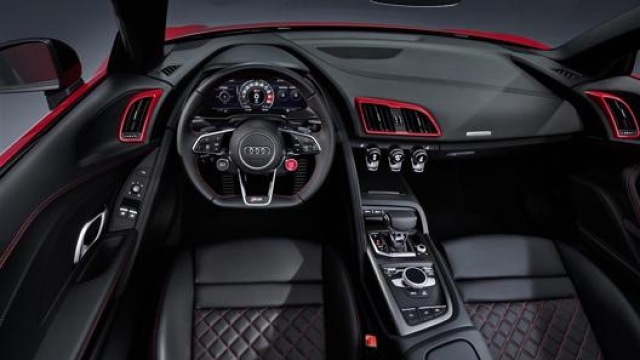 L’abitacolo della nuova Audi R8 V10 RWD