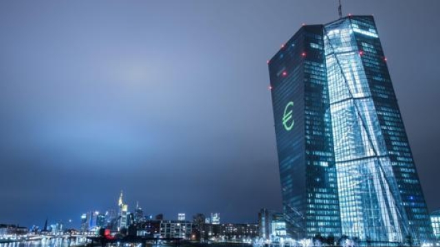 L’Eurotower di Francoforte, sede della Banca centrale europea. Epa