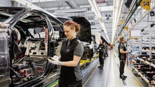 La fabbrica Mercedes di Sindelfinge, in Germania
