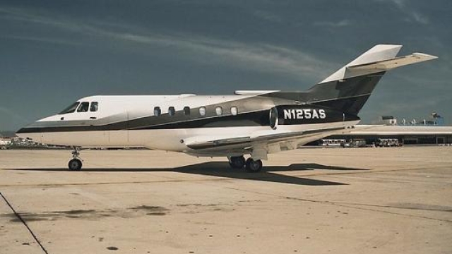 Il jet privato di Ayrton, un BAe 125 della British Aerospace