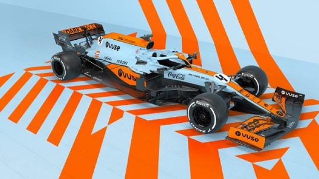 La livrea della McLaren MCL35 che sarà usata al GP Monaco tra 20 e 23 maggio