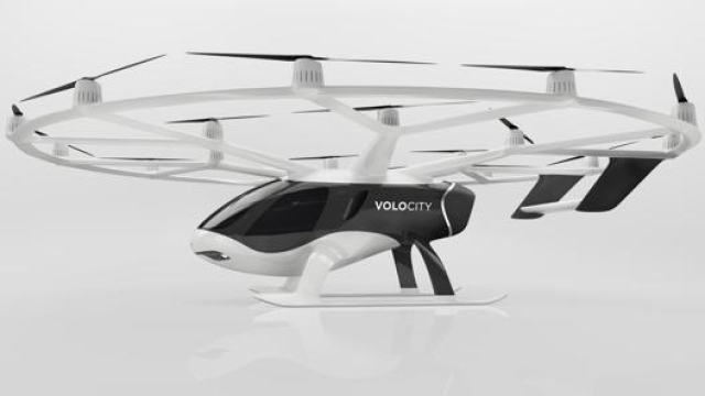 Il prototipo della Volocopter, in collaborazione con Mercedes-Benz Design