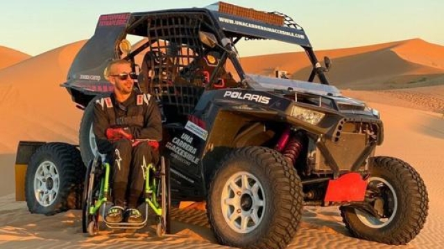 Nove anni dopo l'incidente ch ela costretto sulla sedia a rotelle Joan Lascorz  sta per realizzare il sogno Dakar