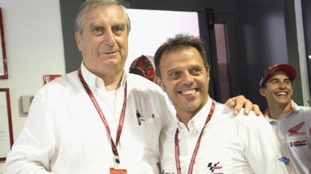 Claudio Costa con Loris Capirossi