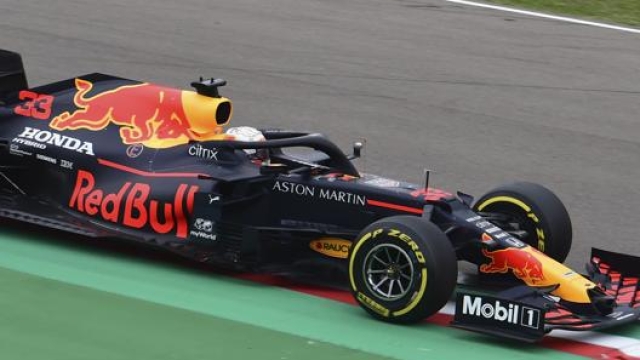 La Red Bull di Max Verstappen, 23 anni. Lapresse