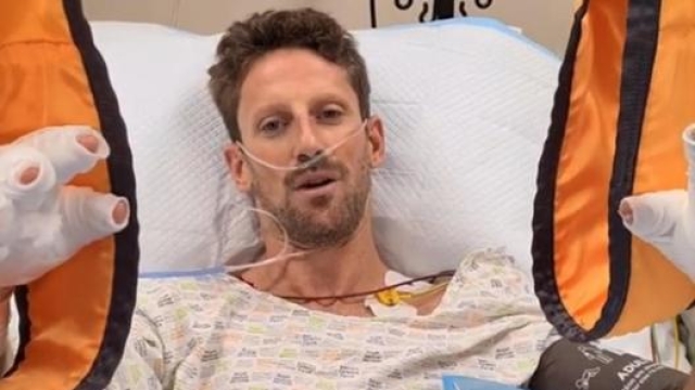 Grosjean in ospedale dopo l’incidente