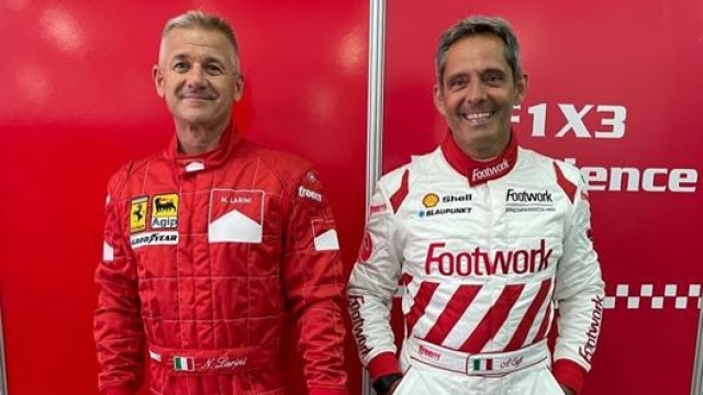 Da sinistra Nicola Larini (49 GP in F1 tra 1987 e 1997) e Alex Caffi (56 GP tra 1986 e 1991)