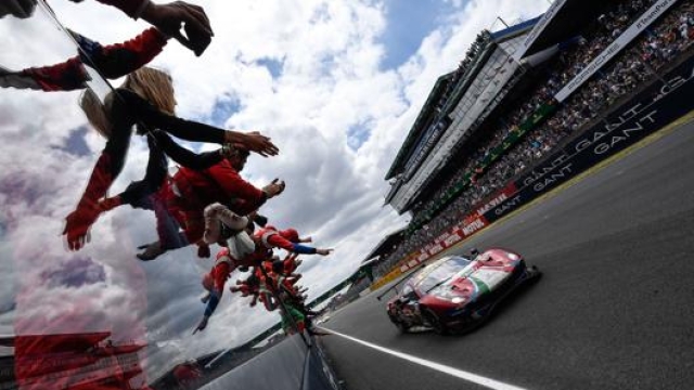 La Ferrari 488 Gte Evo di Pier Guidi-Calado-Serra vincitrice di classe Pro nel 2019 a Le Mans