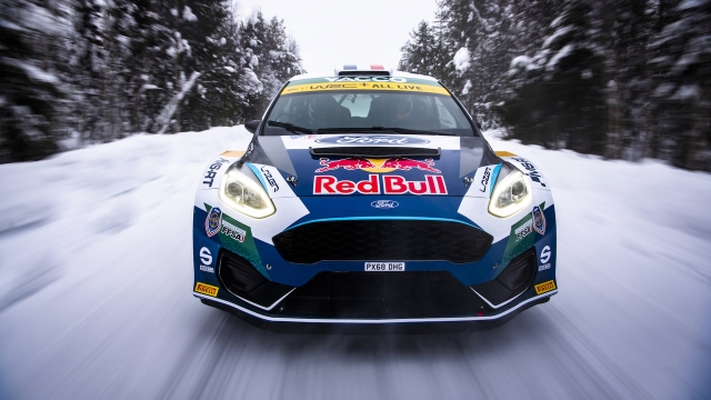 Adrien Fourmaux su Ford Fiesta M-Sport. Red Bull Content Pool