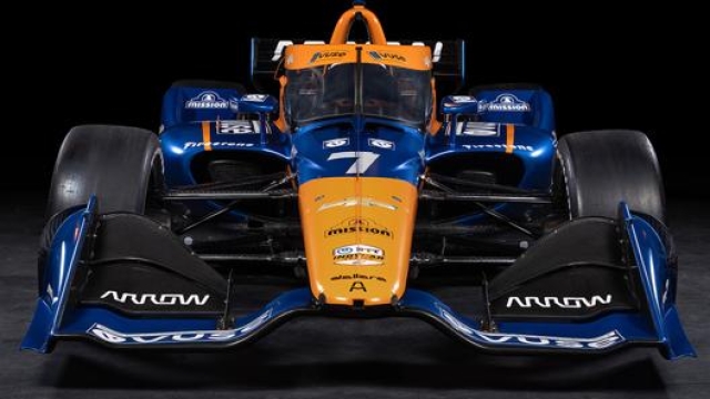 Felix Rosenqvist abbinerà al classico color arancione un blu scuro (foto arrowmclarensp.com)