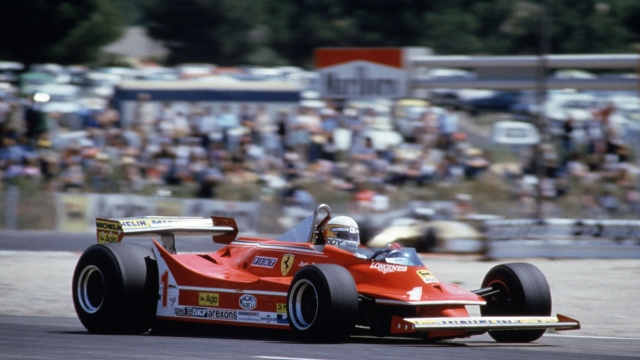 Jody Scheckter con la Ferrari nel 1980, con la Tyrrell trionfò nel GP Sudafrica 1975. LaPresse