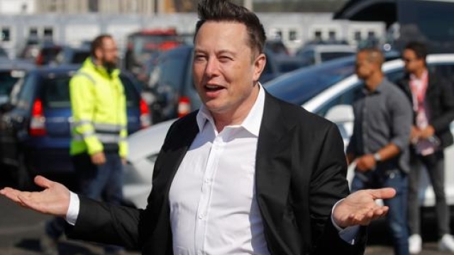 Il patron di Tesla Elon Musk. Afp