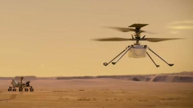 La simulazione del volo di Ingenuity su Marte