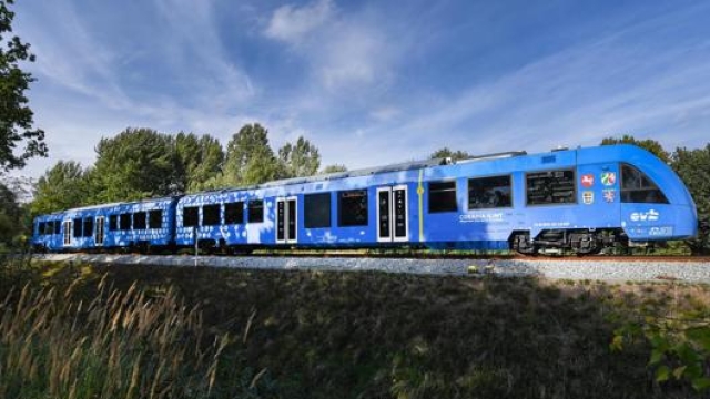 Un treno a idrogeno attivo in Germania. Epa