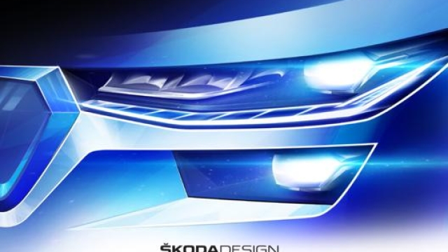 La firma luminosa della Skoda Kodiaq restyling