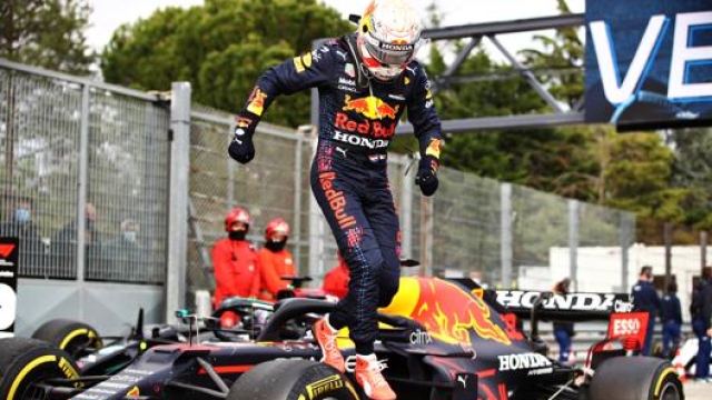 Max Verstappen, fresco vincitore a Imola con la Red Bull. Getty