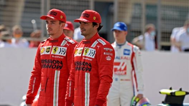 Leclerc e Sainz in Bahrain. Afp