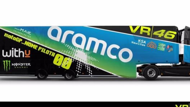 Il futuro camion con il main sponsor Aramco
