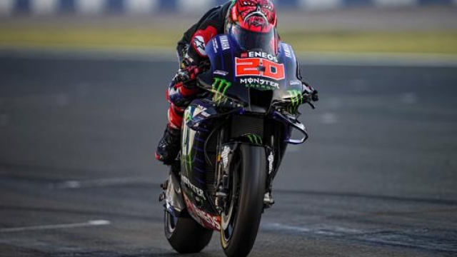 Fabio Quartararo durante i test MotoGP in Qatar