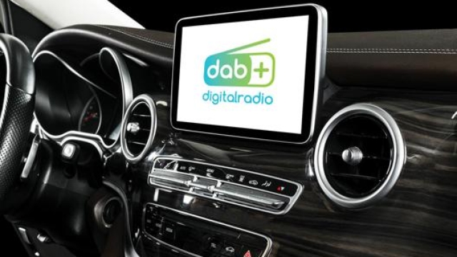 Il logo Digital Radio Dab+, lo standard di comunicazione scelto dagli operatori europei per la radio digitale