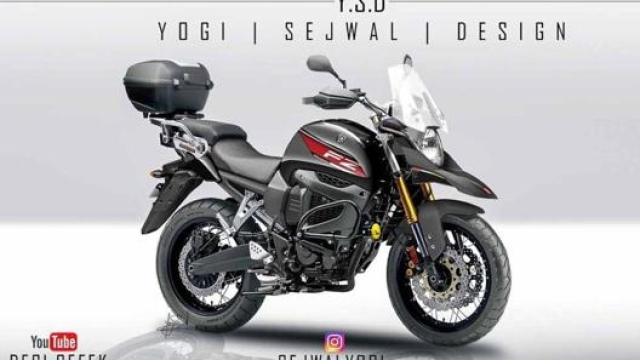 La Yamaha FZ-X in un render di Yogi Sejwal Design