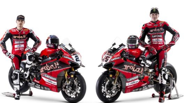 La coppia Ducati Sbk: Michael Ruben Rinaldi (sin.) e Scott Redding