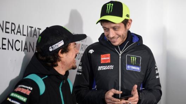 Franco Morbidelli e Valentino Rossi - AFP
