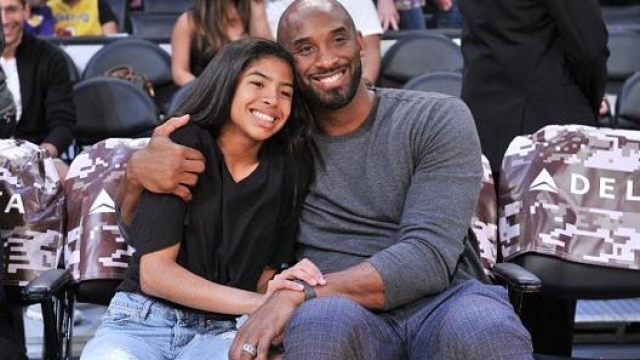 Kobe Bryant con la figlia Gianna. Getty