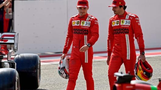 I piloti Ferrari. Afp