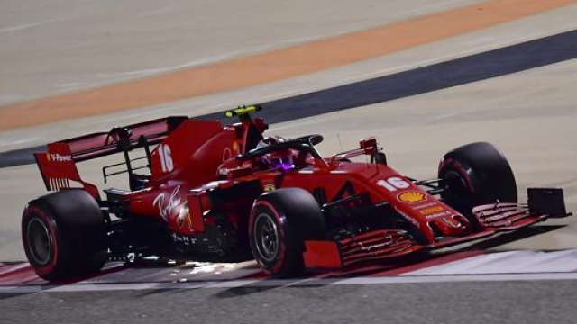 Leclerc in Bahrain nel 2020. Ap