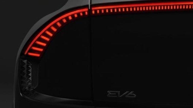 Il dettaglio della coda della Kia EV6