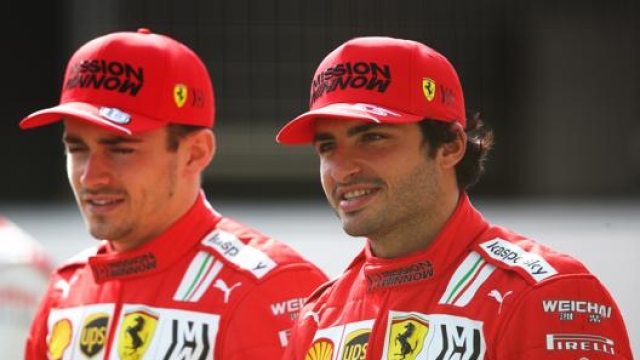 Da sinistra Charles Leclerc e Carlos Sainz. Getty