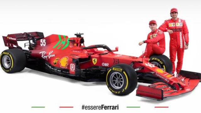 I piloti con la Ferrari SF21