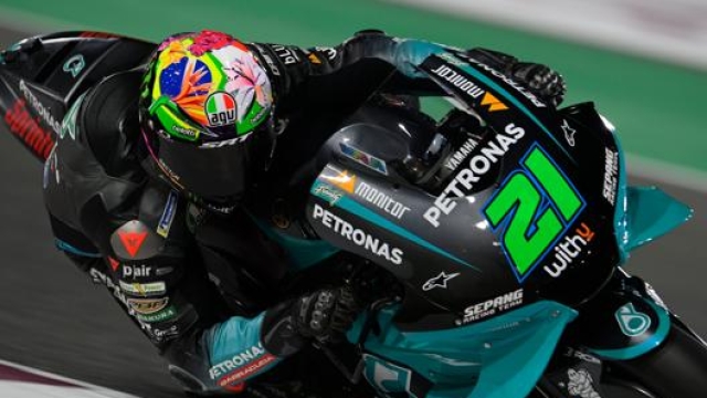 Franco Morbidelli in azione sul tracciato di Losail