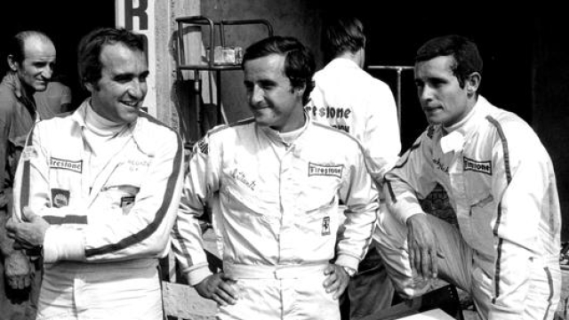 Da sinistra: Clay Regazzoni, Ignazio Giunti e Jacky Ickx. Rcs quotidiani