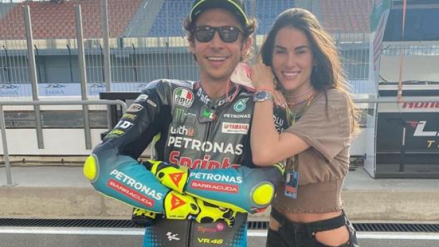Valentino Rossi e la fidanzata a Losail